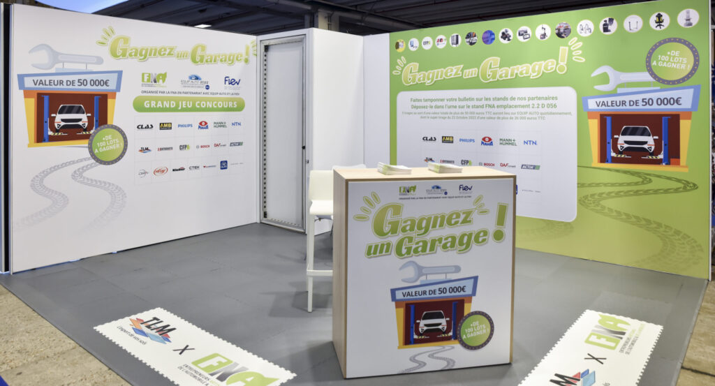 gagnez un garage stand